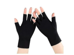 2 pares de guantes UV para lámpara de uñas de gel, protección de manicura de alta calidad GOKOCO