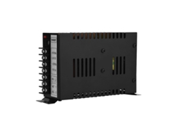 Teléfono fijo con identificador de llamadas y extensión.