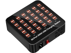 Estación De Carga Usb - Concentrador De Carga Multipuerto - Enchufe Inteligente Para Portátil, Smartphone