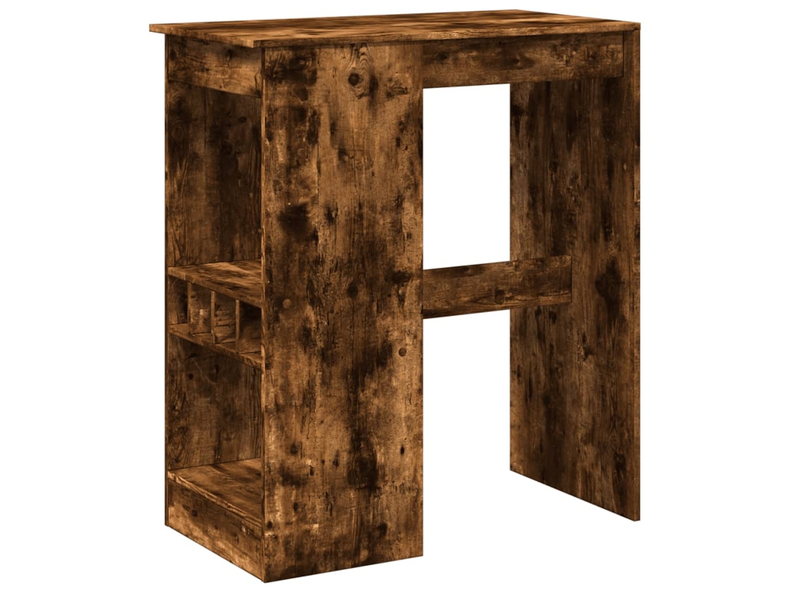 Maison Exclusive - Mesa Alta Con Estantes Madera Roble Ahumado 90x47,5x103,5 Cm