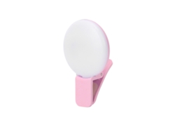 Luz De Preenchimento Clip-on Mini Para Celular Recarregável Anel De Selfie Para Transmissão Ao Vivo Rosa
