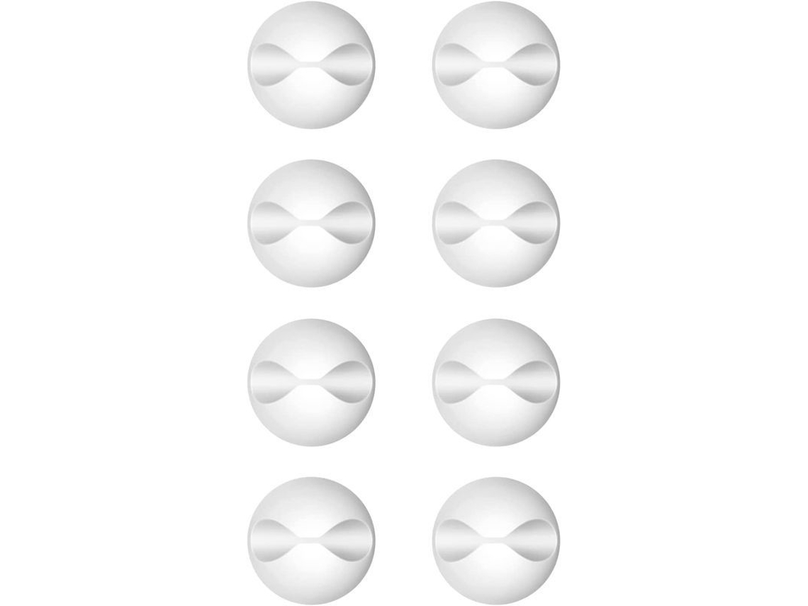 8 Clips Para Cables, Organizador De Cables, Soporte Autoadhesivo, Sistema De Gestión, Multiusos Para Montaje En Escritorio Y Pared.