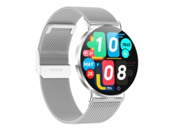 Smartwatch YIZHOOD KM88 1.32 inch Llamada Bluetooth IP67 Impermeable Monitor de Salud 200mAh (Android y IOS - Plata)