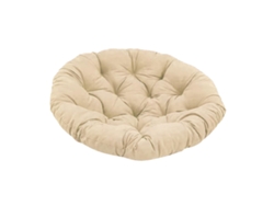 FNINIJEDE Almofada Redonda Para Cadeira De Exterior Khaki 20 Polegadas, Lavável
