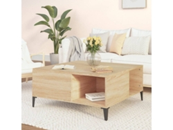 Mesa de Centro de Apoyo 80X80X36,5 Cm Derivados Madera Roble Sonoma