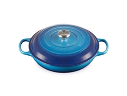 Cocotte Baja LE CREUSET Color: Azure Diámetro: 30 Cm