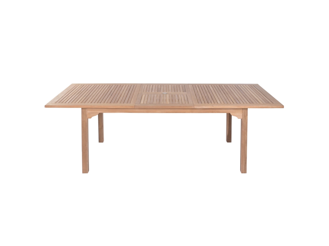 Mesa de comedor extensible de teca Alexandra House Living (180x100x75cm)