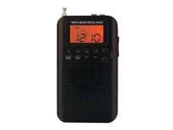 Rádio Portátil Am/fm Estéreo De Bolso Com Sintonização Digital E Tela Lcd De 1.3 Polegadas Com Fio E Fone De Ouvido