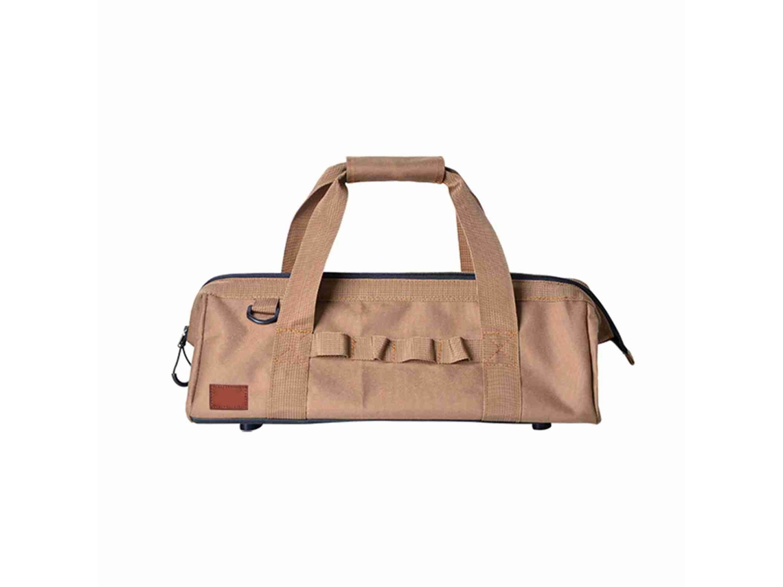 Bolsa De Herramientas Para Camping De Gran Capacidad Con Boca Ancha, Resistente Al Agua Y Base Sólida.