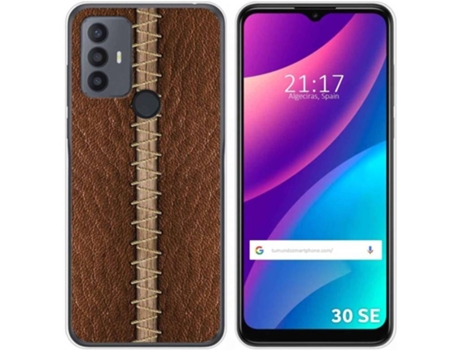 Carcasa para TCL 30 SE TUMUNDOSMARTPHONE Dibujos Cuero 01 Multicolor