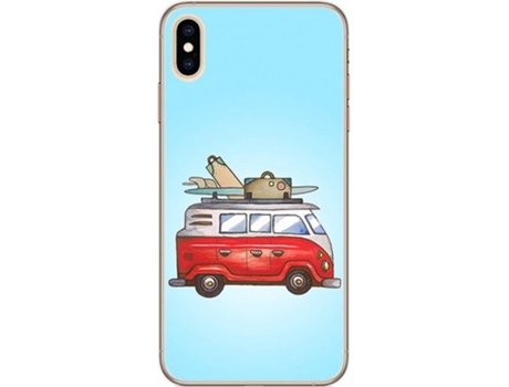 Carcasa iPhone XS Max TUMUNDOSMARTPHONE Furgoneta Multicolor