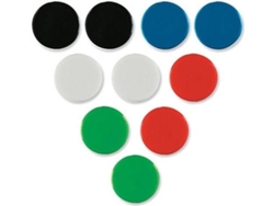 Conjunto de 10 Imanes NOBO Magnetic Markers (Multicolor - 20mm)