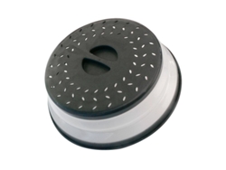 2026-2 Tapas Para Microondas Plegables Anti Salpicaduras Ventiladas Bpa Free 10.5 Pulgadas Negro
