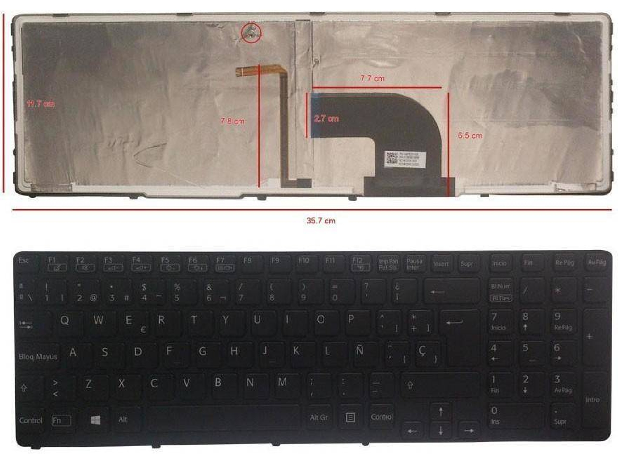 Teclado Negro Retroiluminado para Sony Sve15 Y Sve17 Series