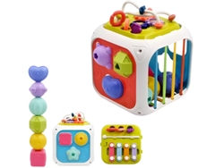 Montessori Sensory Baby Toys Activity Cube Shape Sorter Toy Szsmartedad Mínima 3 Años