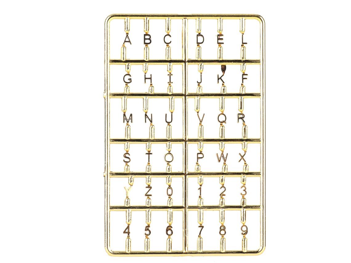 Yncm-letras Y Números Para Casa De Muñecas 1/12 Miniatura Diy Accesorio Puerta Frontal Mueble