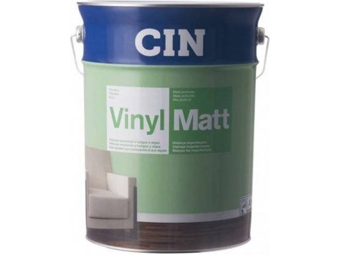 Pintura Acuosa CIN Vinylmatt (Blanco - 5 L)