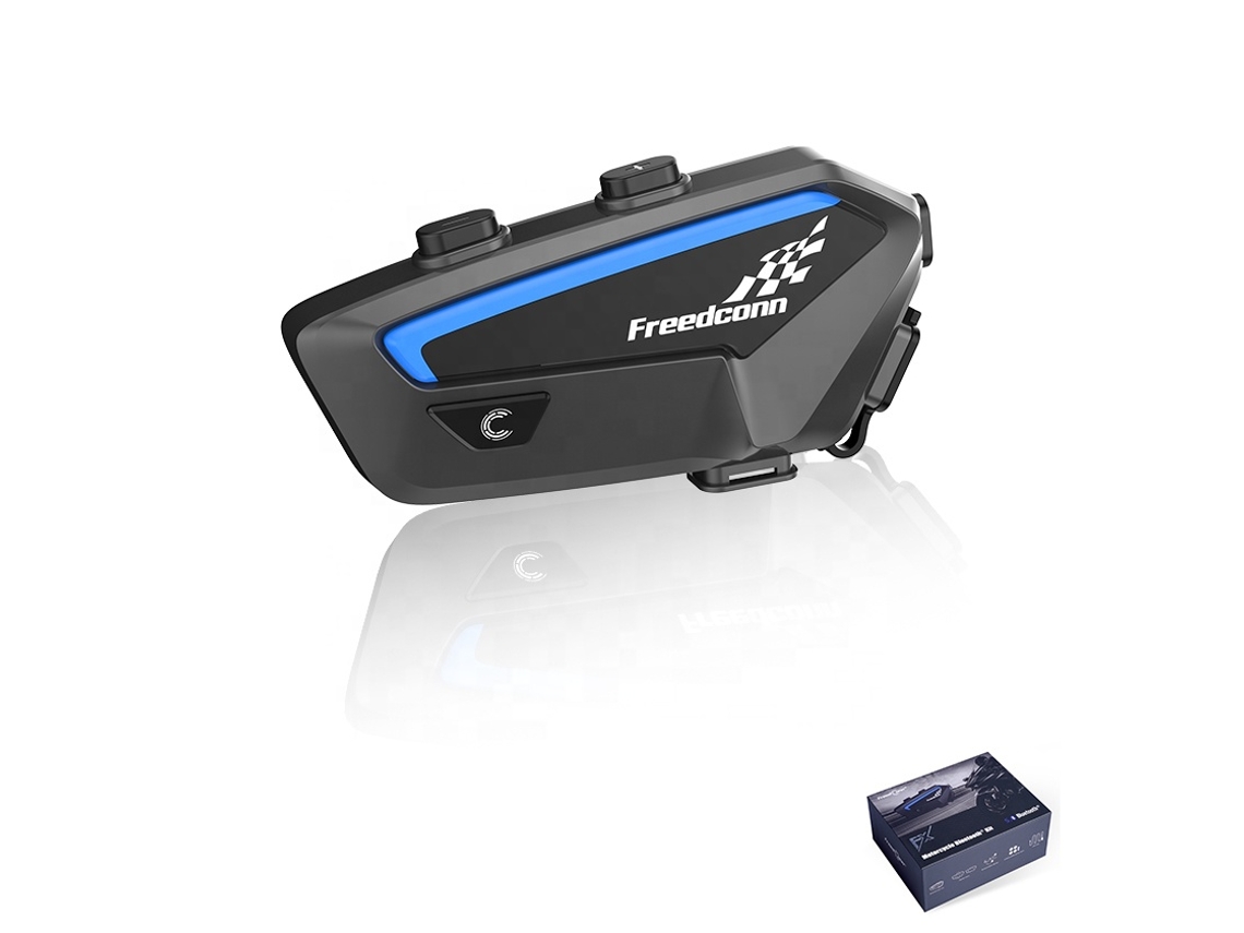 Auriculares Bluetooth para casco de motocicleta con 6 a 10 canales y alcance de 1000 metros.