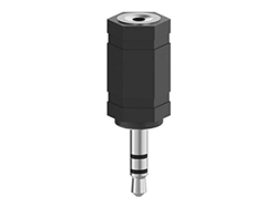 Adaptador de audio Conector macho estéreo de 3,5 mm Conector hembra estéreo de 2,5 mm