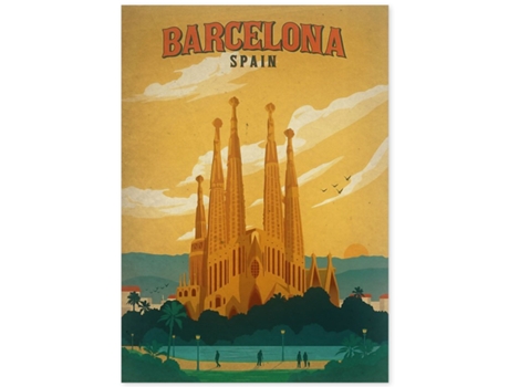 Poster NACNIC Vintage de Barcelona