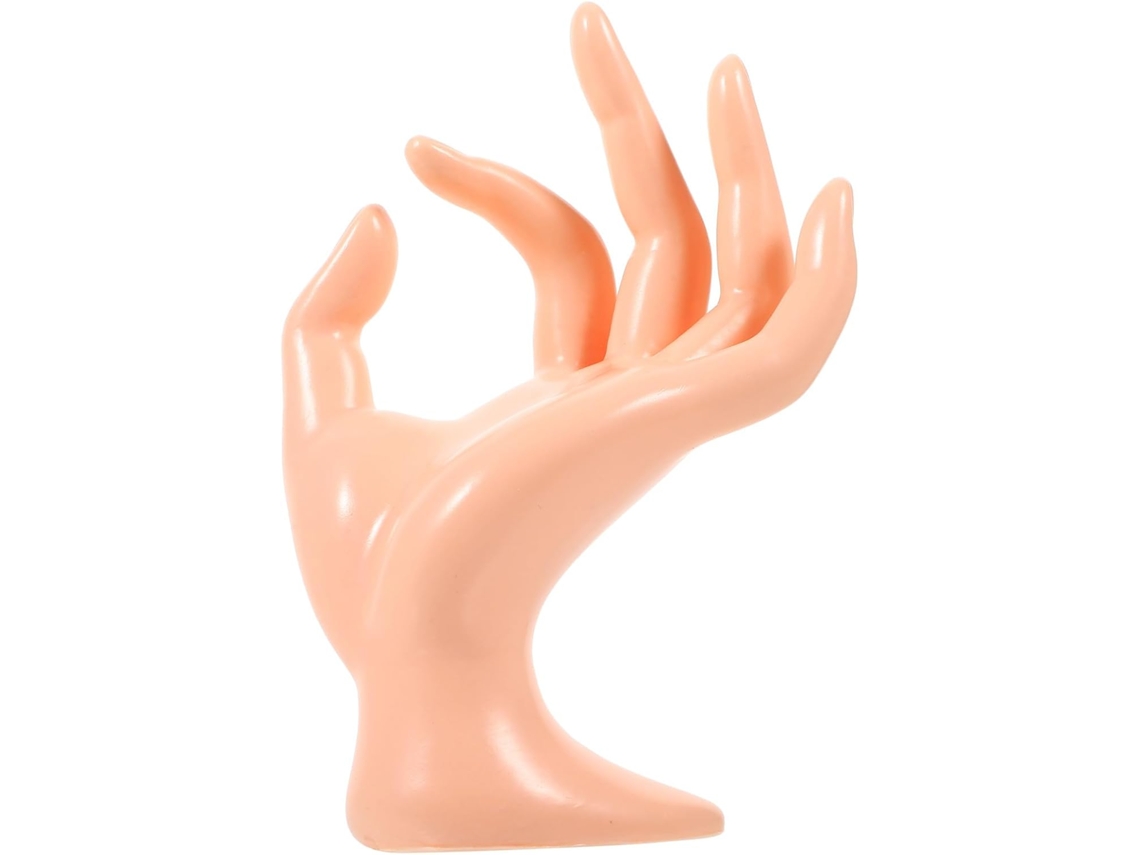 Soporte Anillos Forma Maniquí Resistente Expositor Joyas Pulseras Ideal Oficina Salón Mano