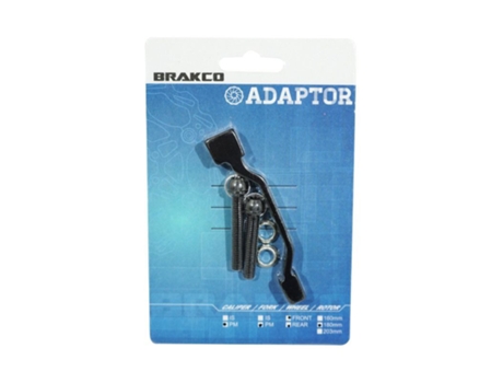 Adaptador para frenos de disco de 160 mm a 180 mm y de 140 mm a 160 mm en el cuadro BRAKCO Post Mount TU