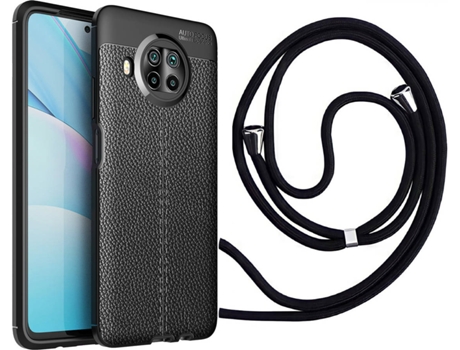 Funda Xiaomi Mi 10T Lite Rugged Leather con Collar Negro
