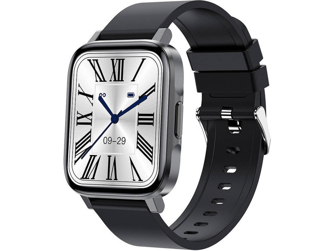 Reloj inteligente Yizhood con monitor de actividad física, información de salud y herramientas para teléfono (negro)