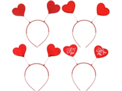 Lot De 8 Serrage, Cabezas Rouges De Cœur Accesorios Légers Para Cheveux Bandeaux De Saint