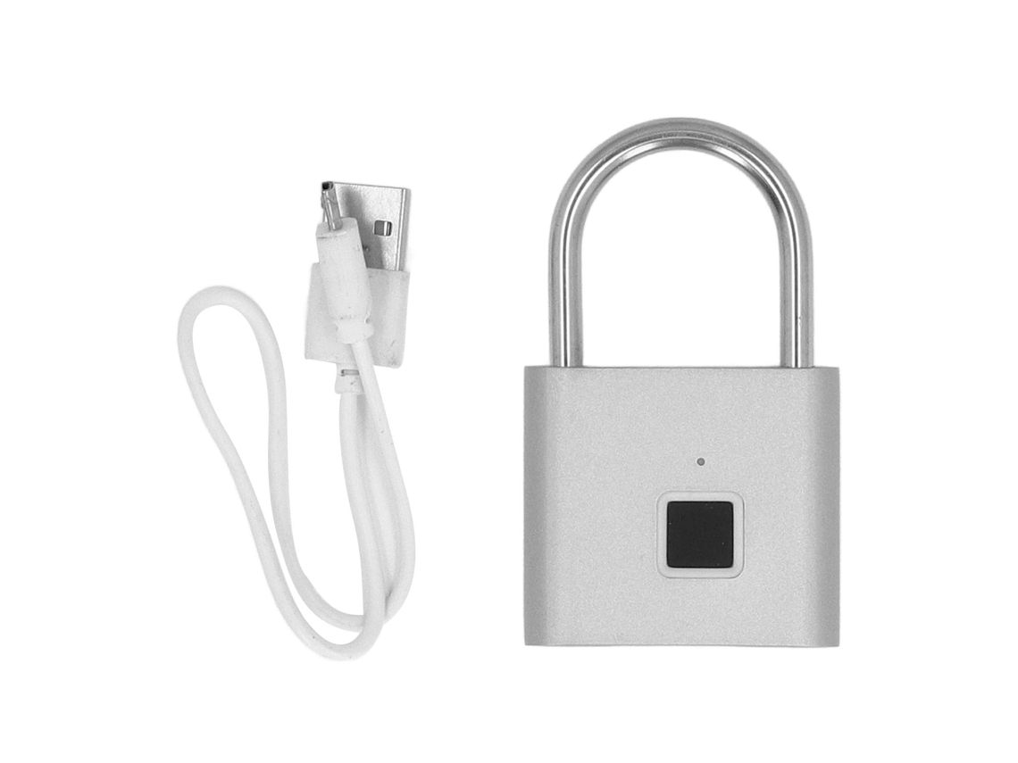 2026 Store-candado De Huella Digital Recargable Antirrobo Inteligente Sin Clave Con App Para Armario Cajón Locker Gimnasio Puerta Plata