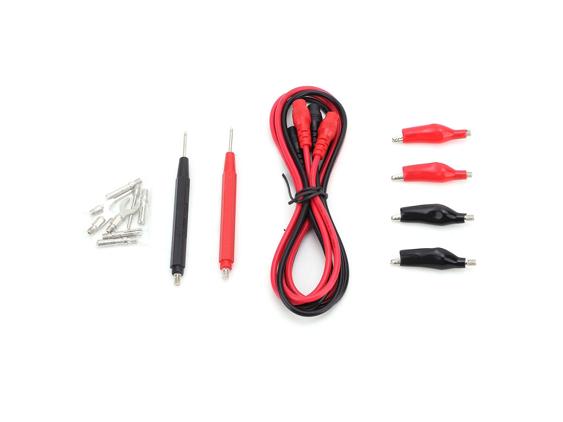 Kit De Sondas De Prueba Para Multímetro Digital 6 En 1 Con Cable De Silicona Y Pinzas De Cocodrilo Para Componentes Pequeños.