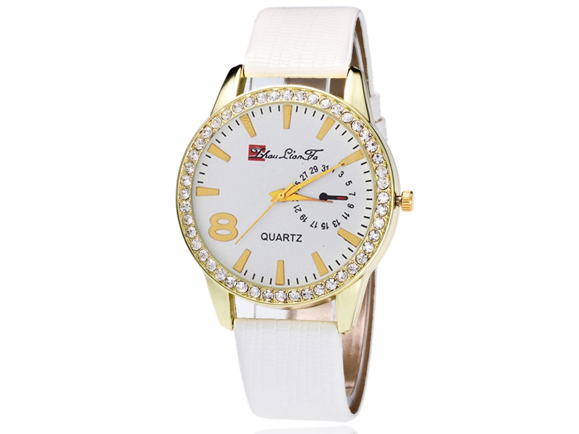 Reloj De Pulsera Para Pareja Con Letras Modernas, Movimiento De Cuarzo Y Correa De Piel De Cocodrilo Roja.