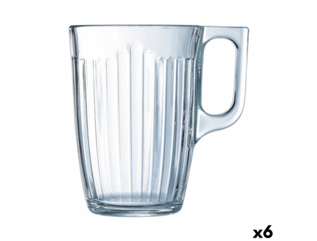 Taza Luminarc Nuevo Desayuno Transparente Vidrio (320 ml) (6 Unidades)