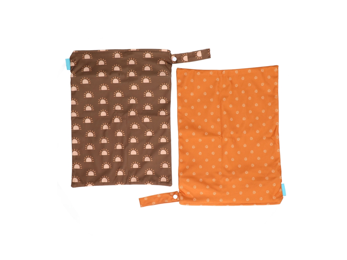 Bolsa Para Pañales Impermeable Estampada Con Doble Cremallera Para Uso En Seco Y Mojado Es001-fsd10