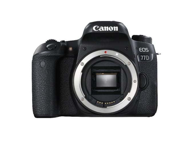 Cámara Réflex CANON EOS 77D (24.2 MP - ISO: 100 a 25600 - Sensor: APS-C)