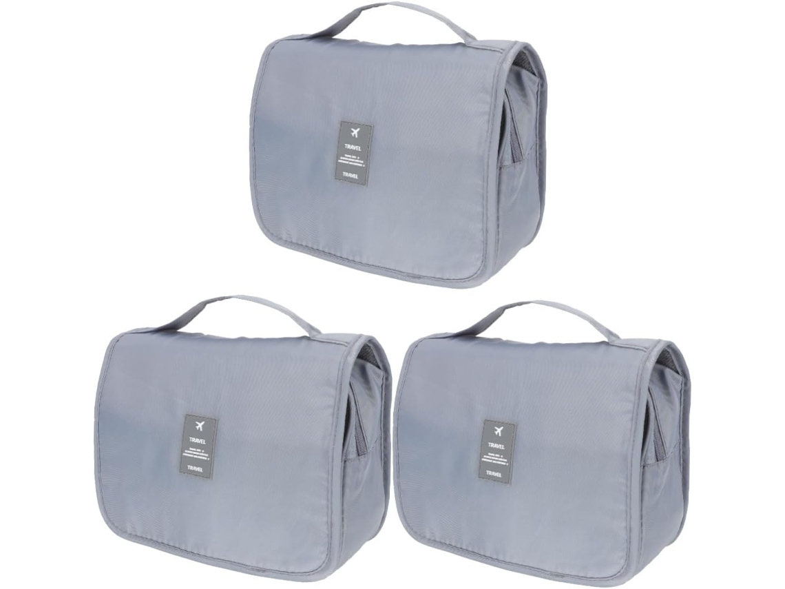 3pièces Trousse De Toilyte Voyage Multi-usage Avec Cosmétique Impermeable Capacité Pour Organiser