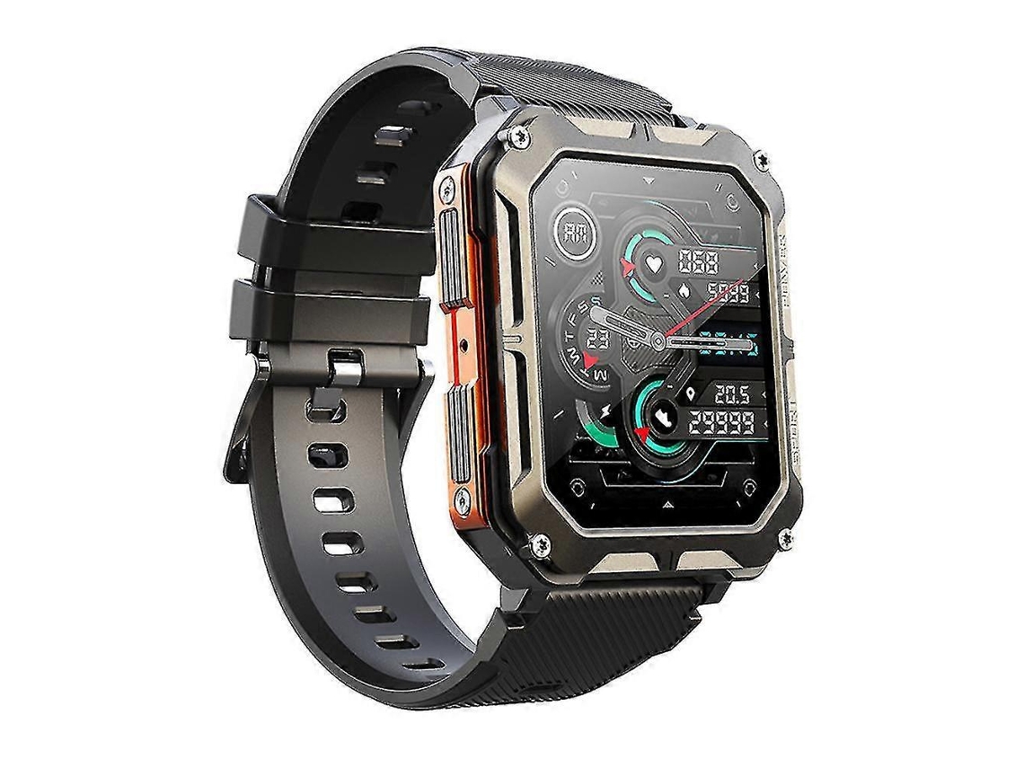Relojes inteligentes militares para hombre con llamadas Bluetooth, 1,83 pulgadas, resistente rastreador de actividad física Ly Ebike