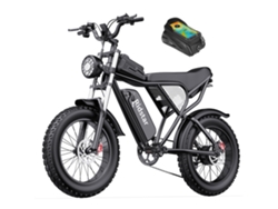 Bicicleta eléctrica Ridstar Q20 de 1500 W, 48 V, 20 Ah, 50 km/h, neumáticos anchos