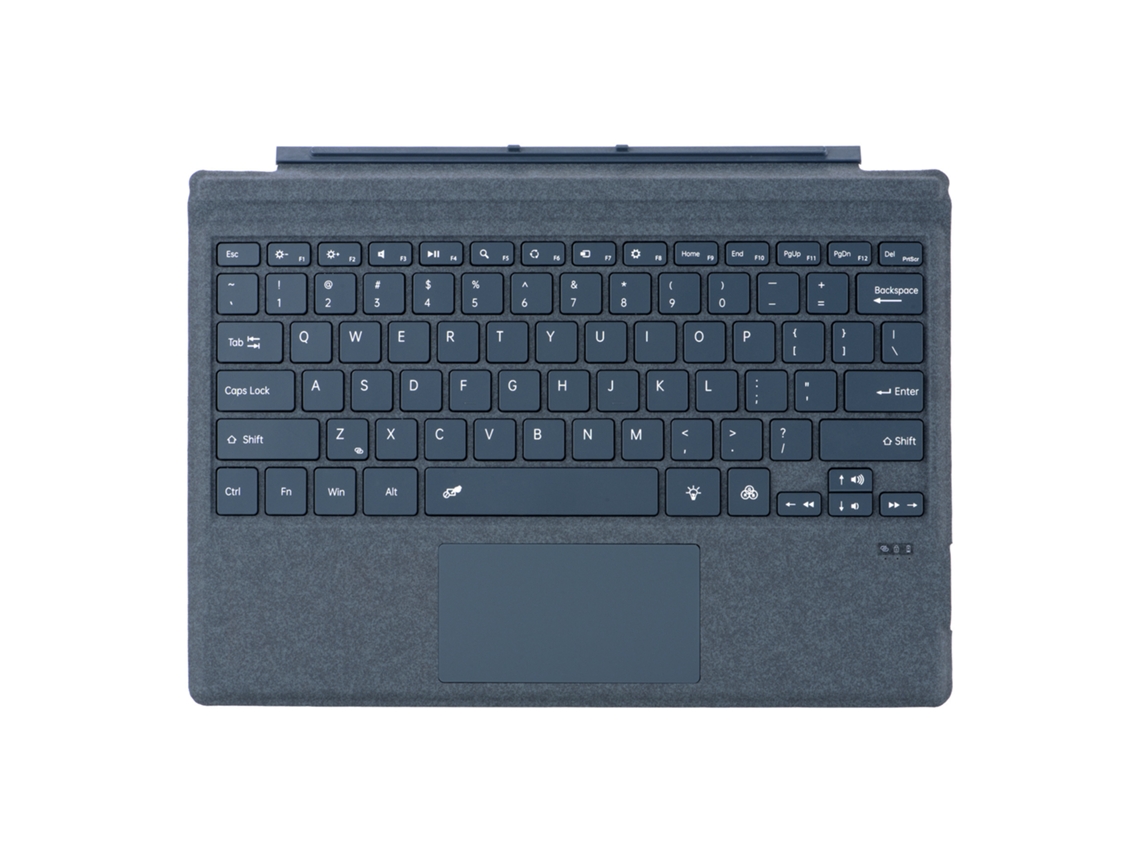 Compatible con Microsoft Surface Pro 3/4/5/6/7/7 Teclado magnético Bluetooth, azul cobalto/retroiluminado Yunzii