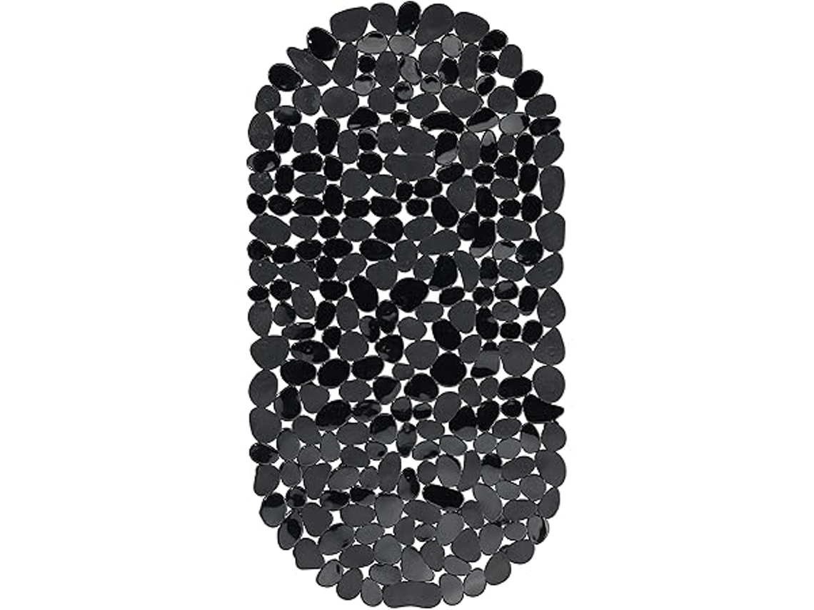 Alfombrilla De Baño Antideslizante, Con Aspecto De Piedra, Con Ventosas, Lavable, 36 X 68 Cm, Limpieza Profunda, Para Uso Doméstico.