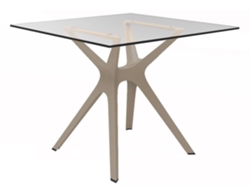 Mesa Cuadrada Interior 90x90 Arena - Cristal Vela S Resol