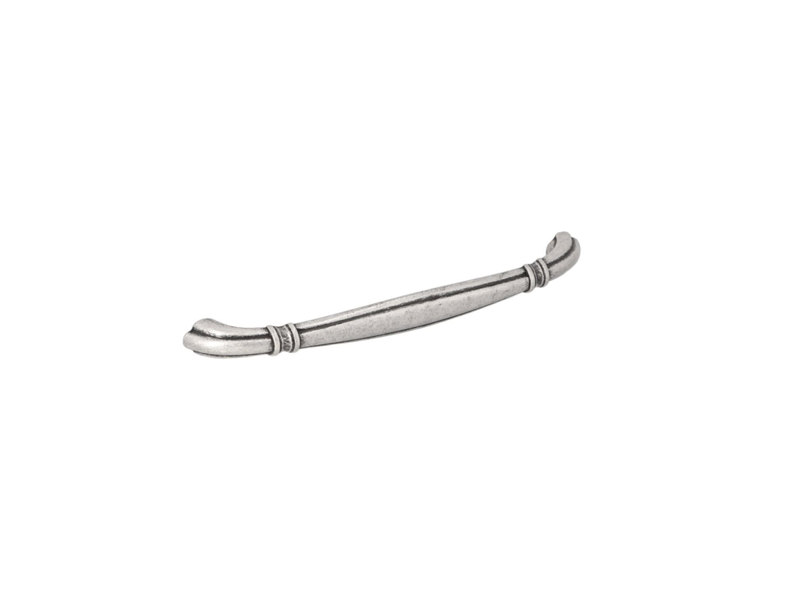 Tirador para mueble Aleación de zinc. Estilo clásico. Distancia entre ejes 160. Plata vieja brillo HARDWAREXCHANGE