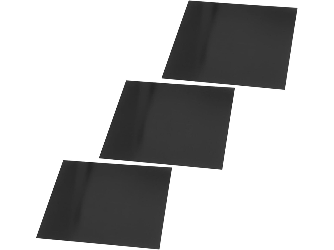 Juego De 3 Piezas De Placas De Aluminio Anodizado Negro 0