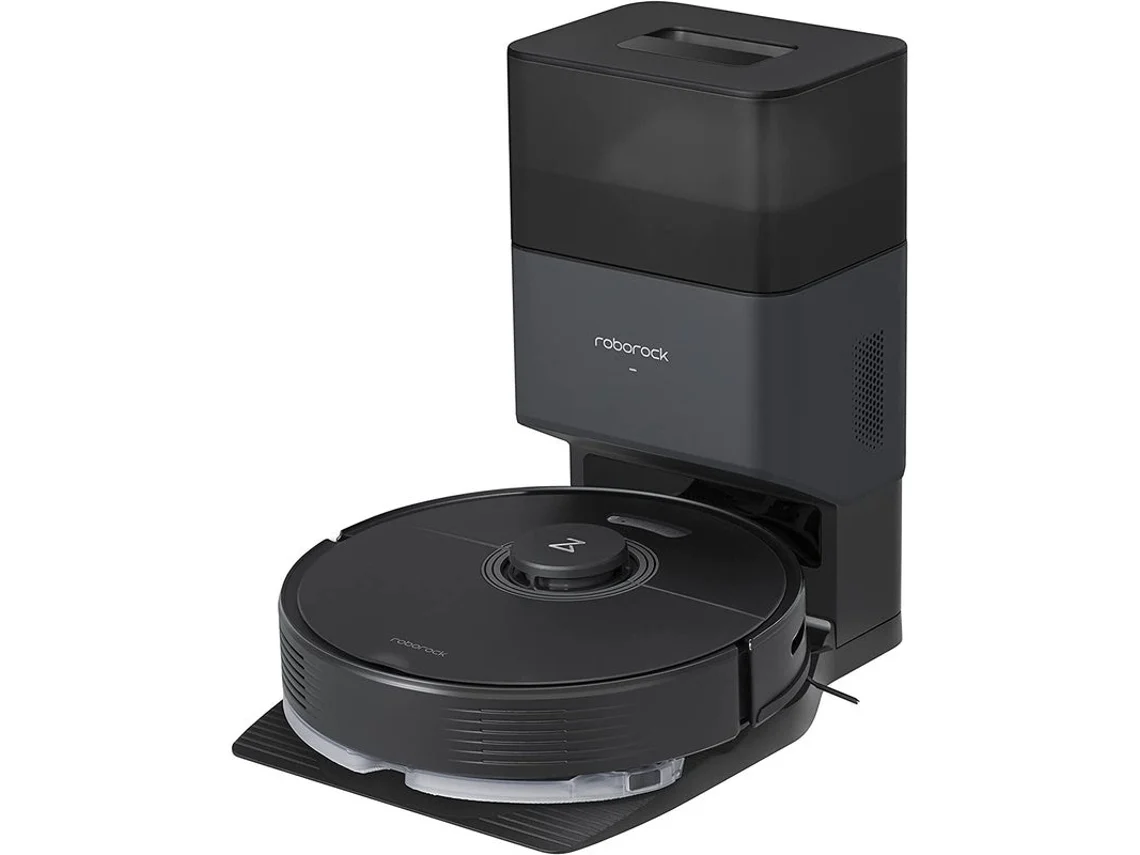 Roborock Q7 Max Plus, reacondicionado. Marcas de uso. Q7 Max/ Robot aspirador. Aparcamiento desocupado. Color negro.