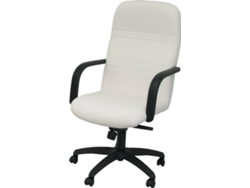 Silla de Escritorio Ejecutiva PYC Letur Blanco (Brazos Fijos - Piel sintética)
