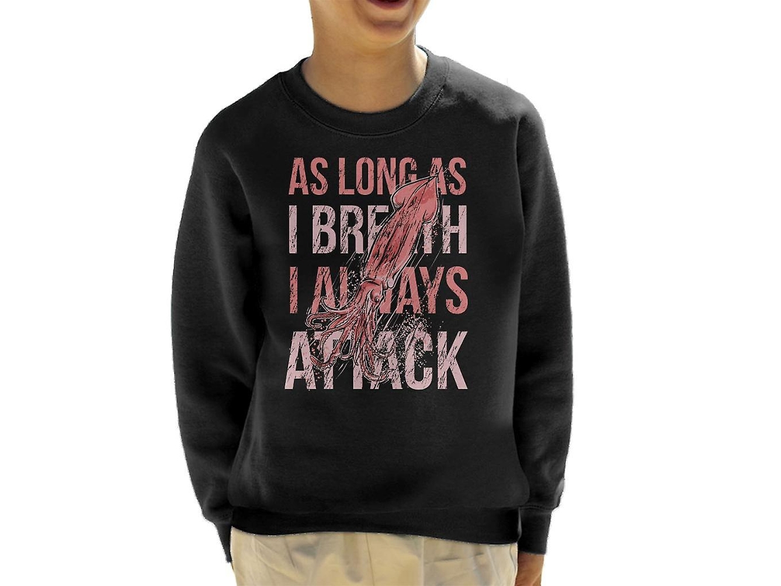 Sudadera infantil Rosewell con la frase "Medusas que siempre ataco"