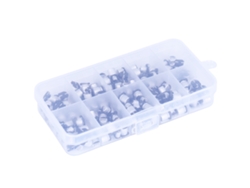 Kit De 200 Condensadores Electrolíticos Smd Surtidos, 10 Valores, 10-50v, 1-470uf