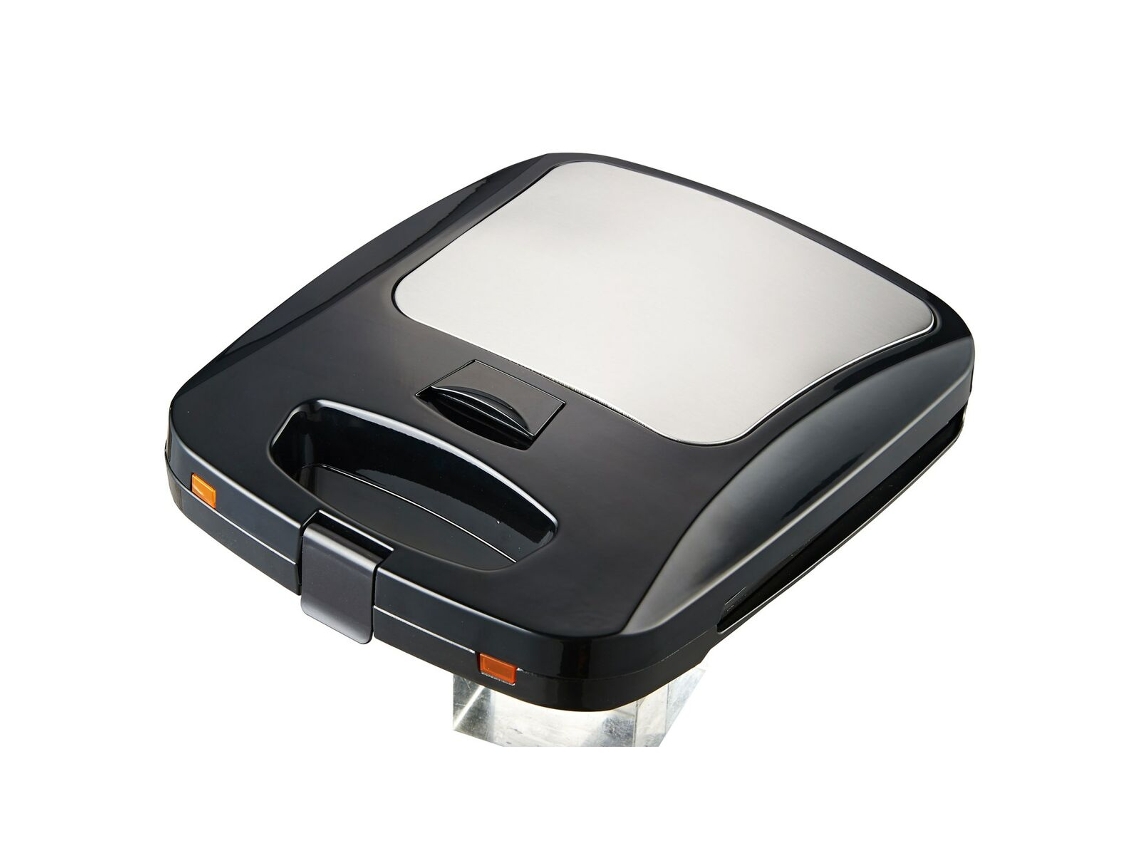 Sandwichera RAVANSON OP-7050 (Negro - Plateado - 1200 W)