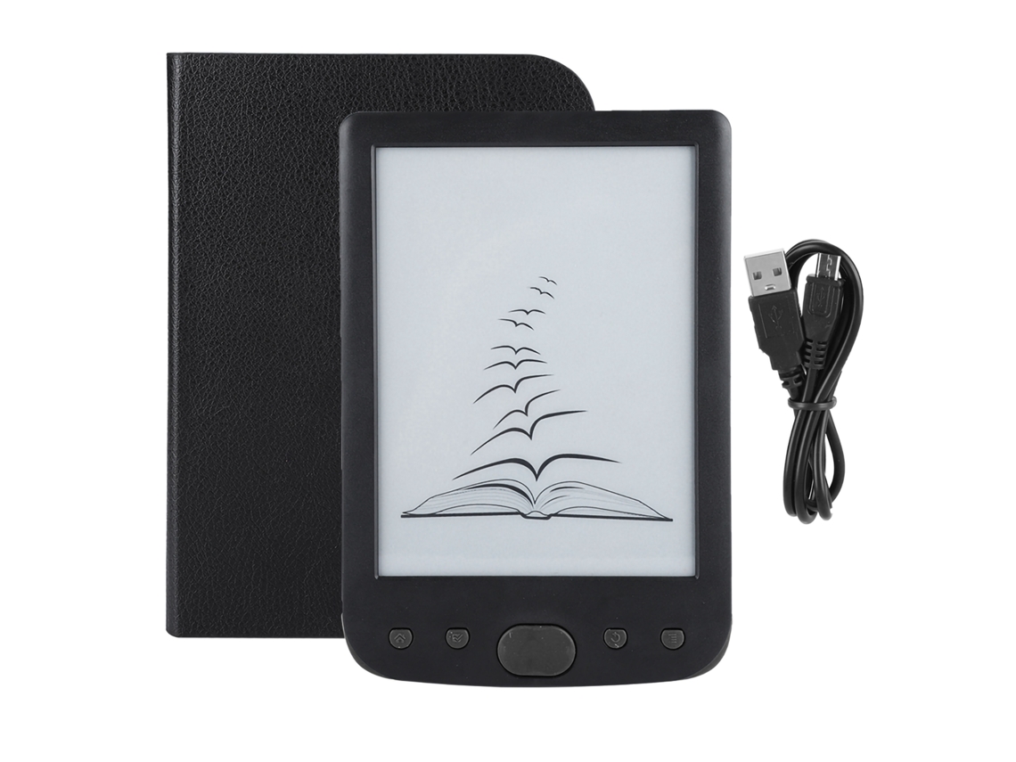 Lector de libros electrónicos portátil (compatible con tarjeta TF y retroiluminación de pantalla)