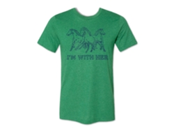 I'm With Her Horses T-shirtwhite Rockinstone Size:xl
